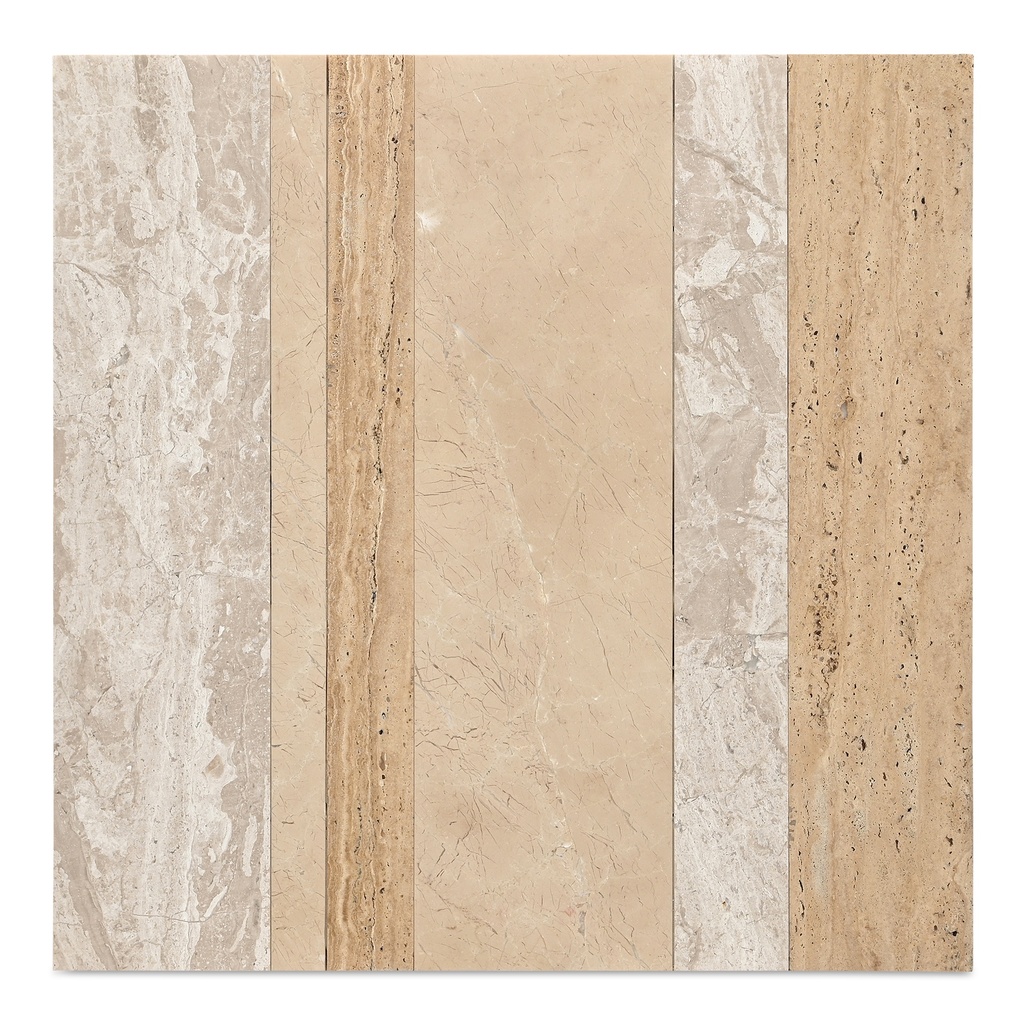 Rosa Accent Table Mixed Marble - 4