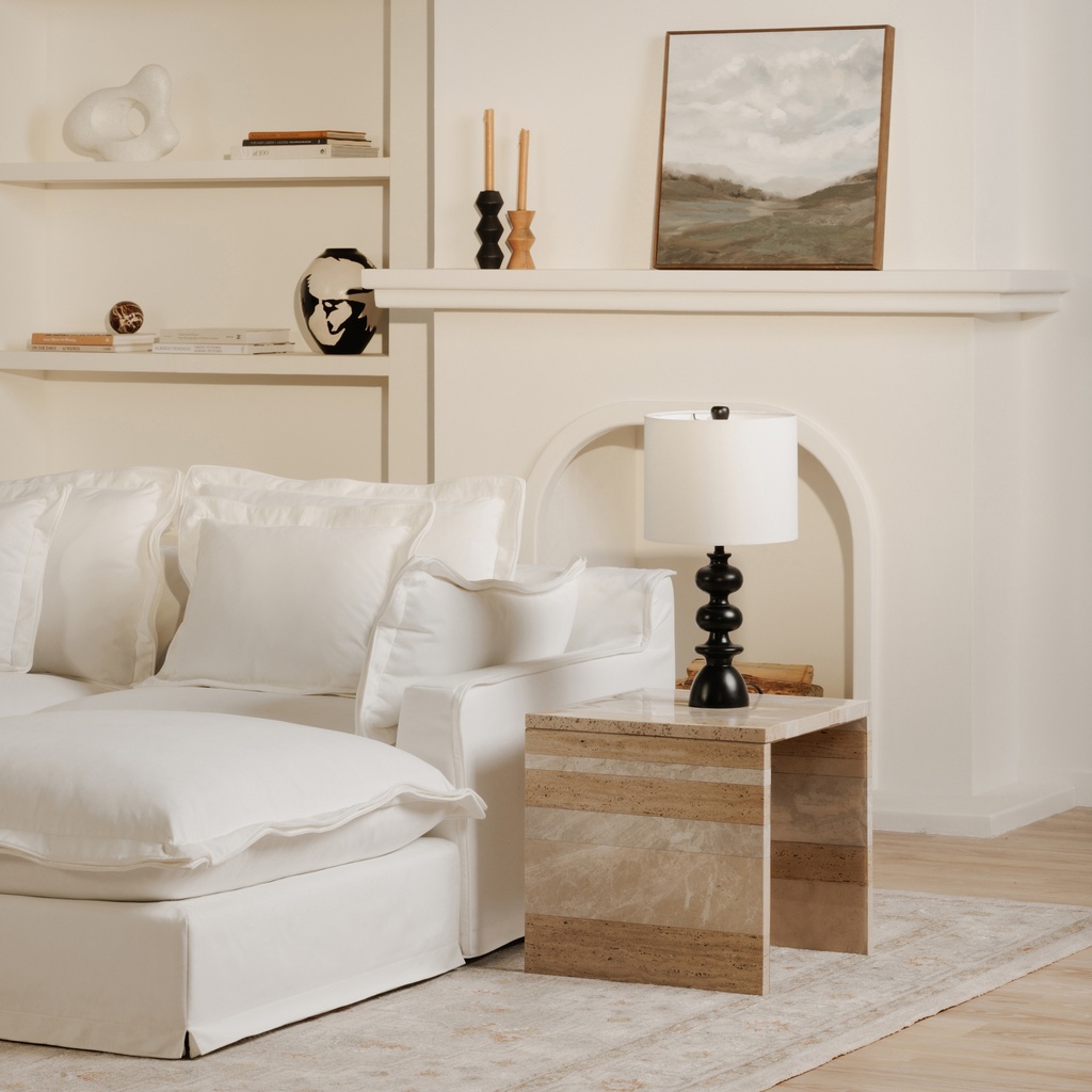 Rosa Accent Table Mixed Marble - 7