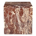 Rosa Accent Table Rosso Levanto Marble - 2