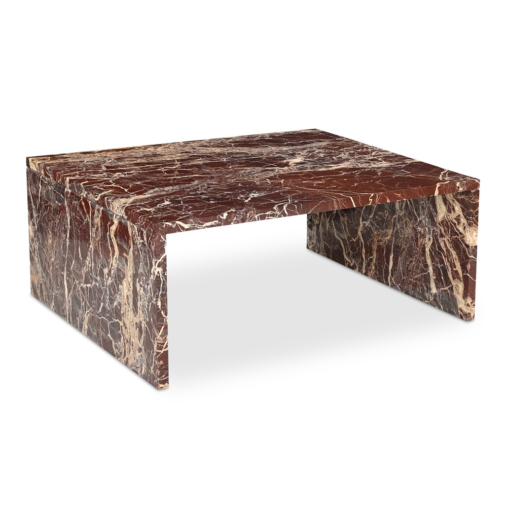 Rosa Coffee Table Rosso Levanto Marble - 1