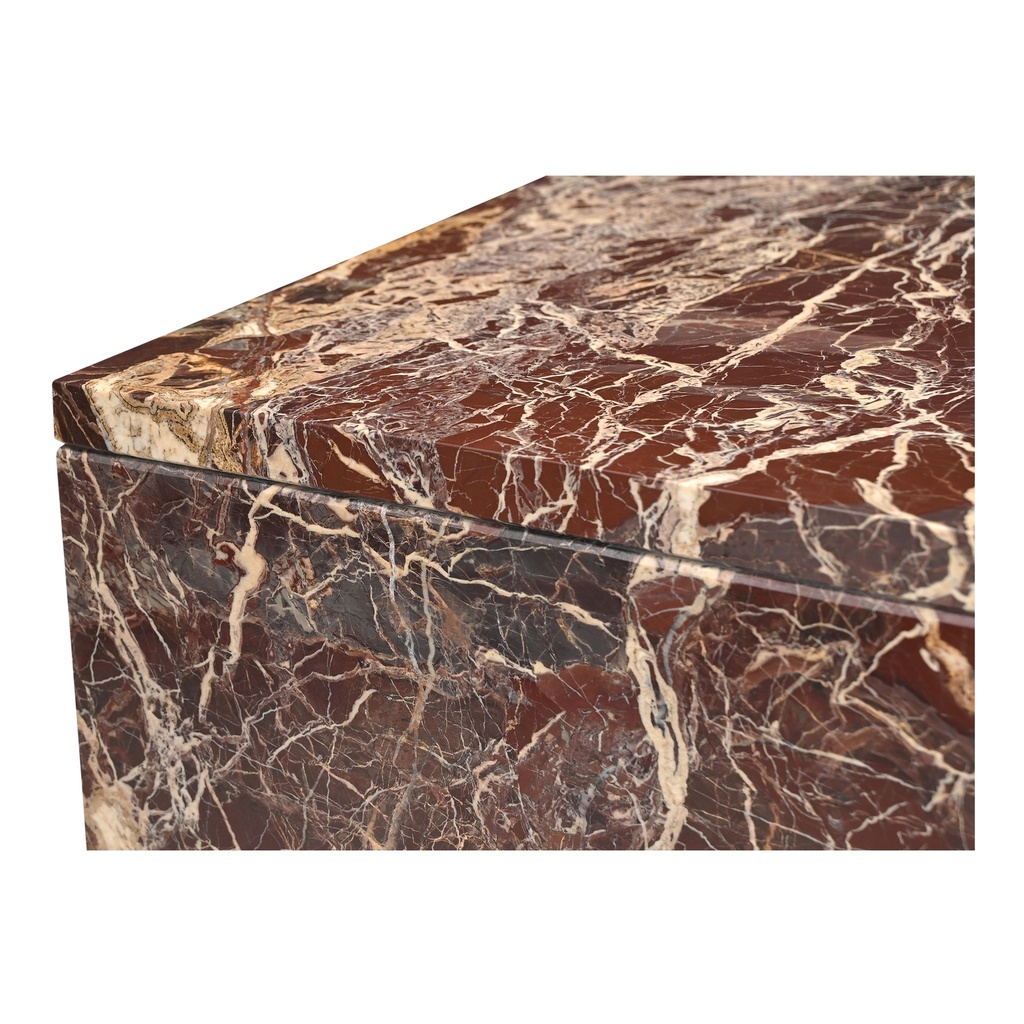 Rosa Coffee Table Rosso Levanto Marble - 4