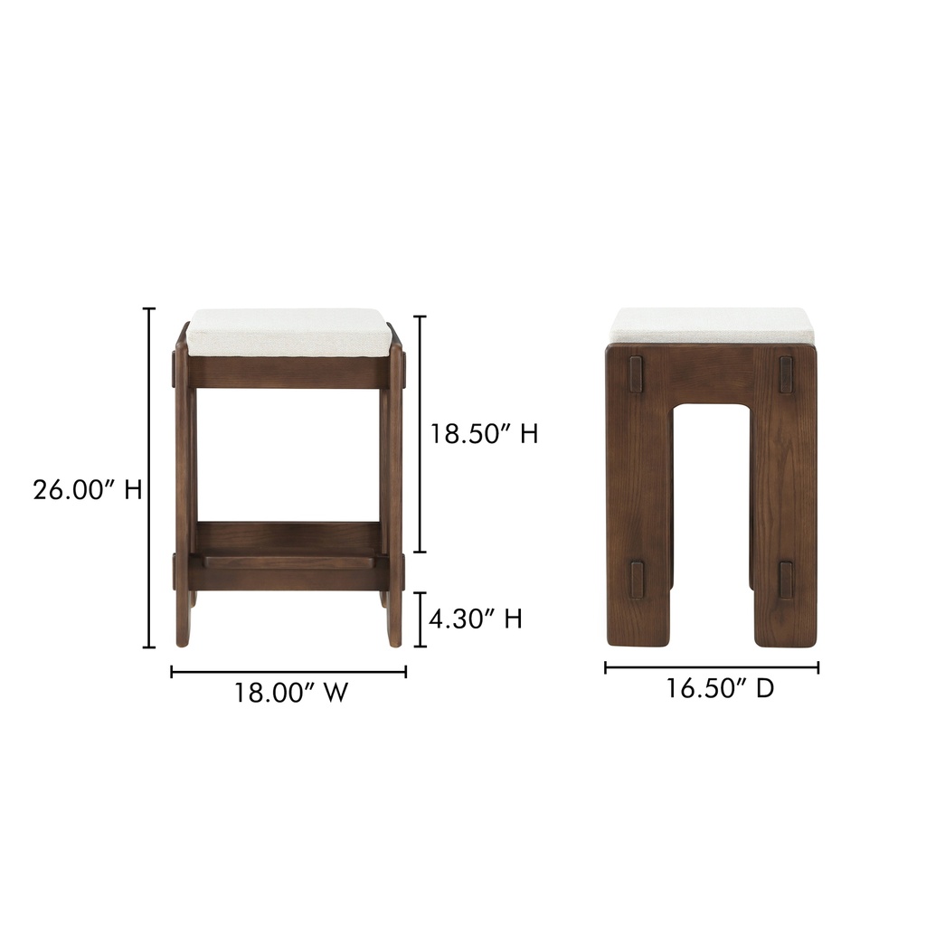Ashby Counter Stool Brown - 10