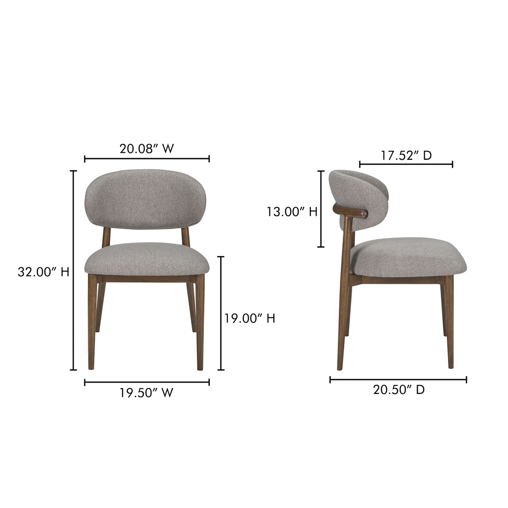 Ellie Dining Chair Light Brown - 6