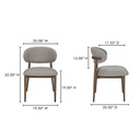 Ellie Dining Chair Light Brown - 6