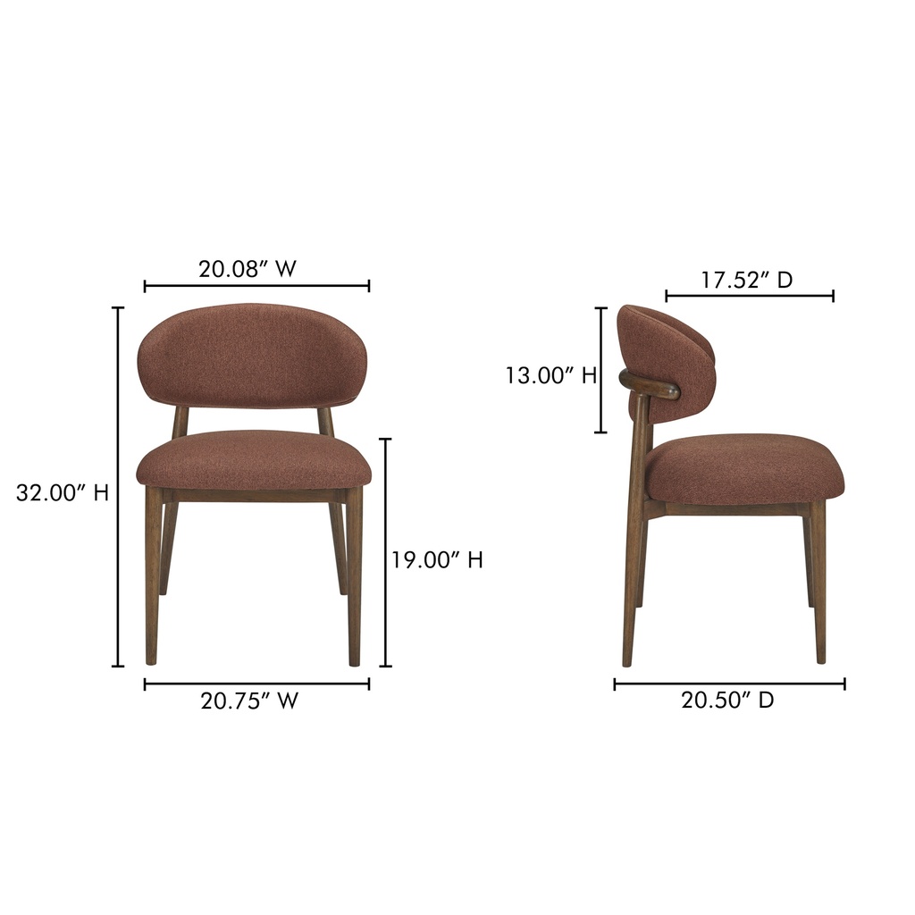 Ellie Dining Chair Rust - 7
