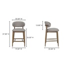 Ellie Counter Stool Light Brown - 6