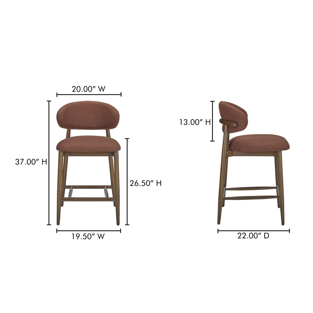 Ellie Counter Stool Rust - 6