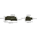 Plunge Sectional Dark Green - 8