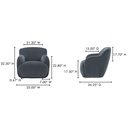 Stevie Lounge Chair Slate Blue - 7