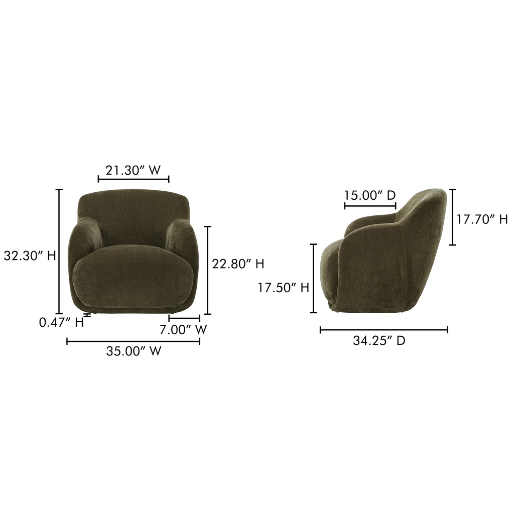Stevie Lounge Chair Cedar Green - 6