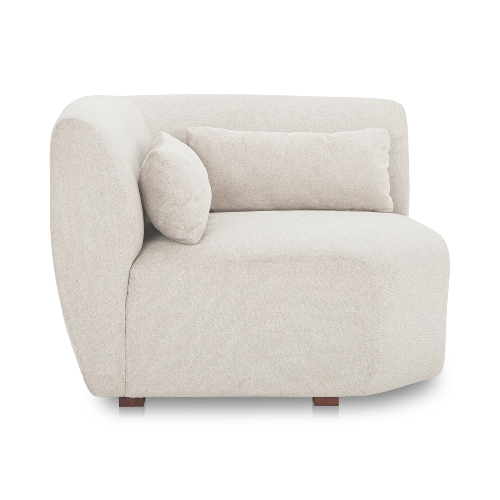 Amelia Corner Chair Warm White - 1