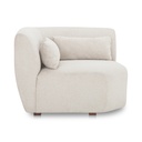 Amelia Corner Chair Warm White - 1