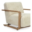 Eckersley Lounge Chair Cream Faux Fur - 4