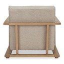 Eckersley Lounge Chair Beige Faux Shearling - 3