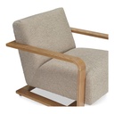 Eckersley Lounge Chair Beige Faux Shearling - 4