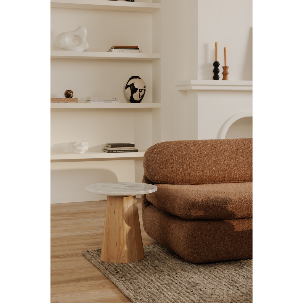 Evelyn Accent Table Ashen Grey Matrix Marble - 6