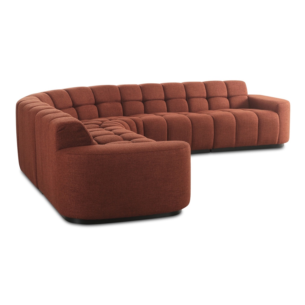 Roman L-Shaped Sectional Rust - 2