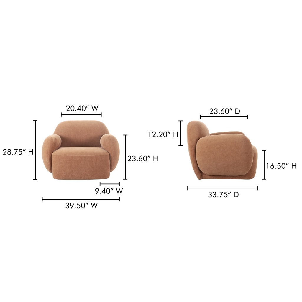 Hazel Lounge Chair Copper - 9