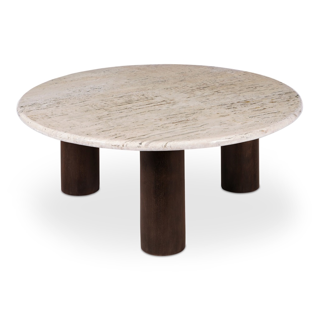 Landon Coffee Table Beige Travertine - 1