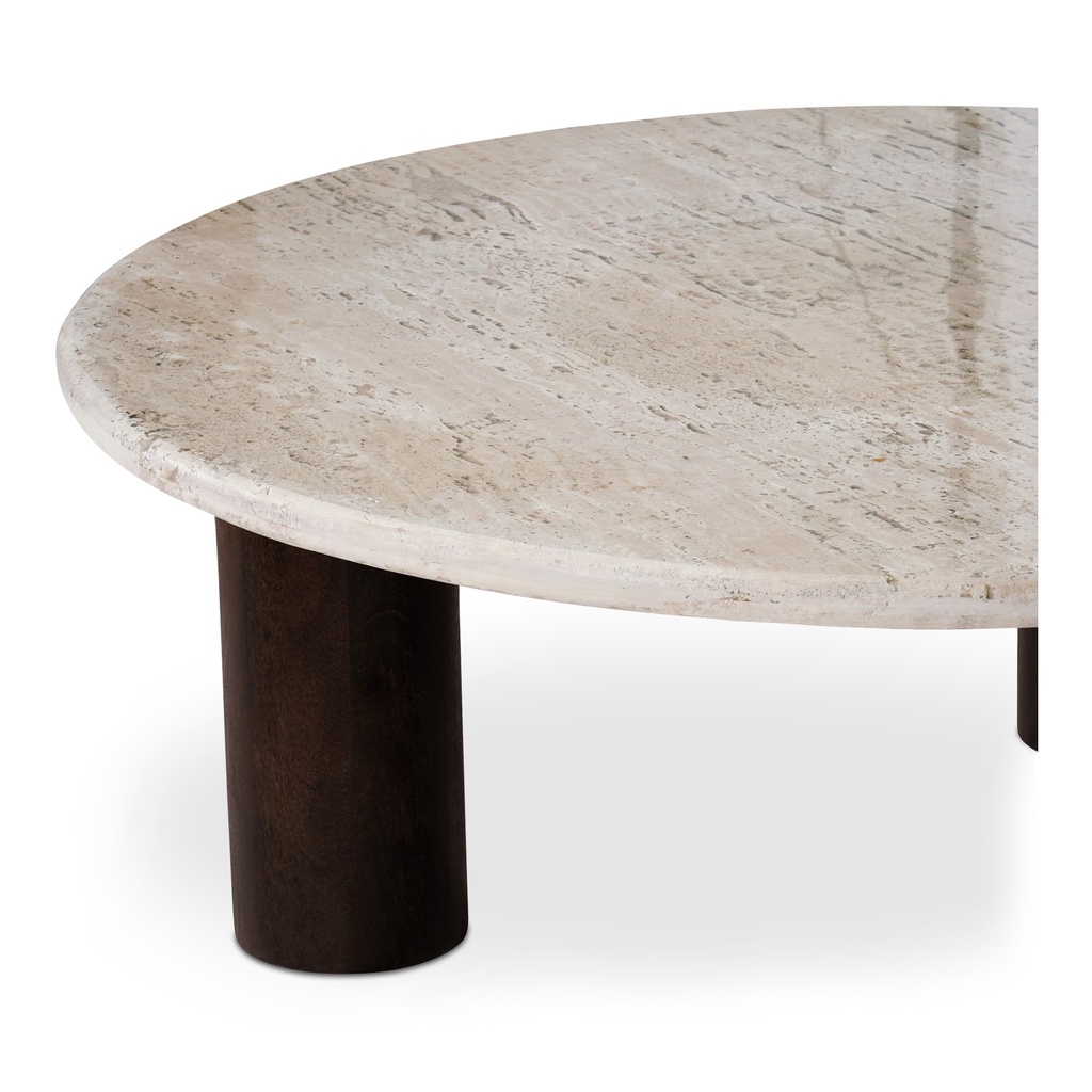 Landon Coffee Table Beige Travertine - 6