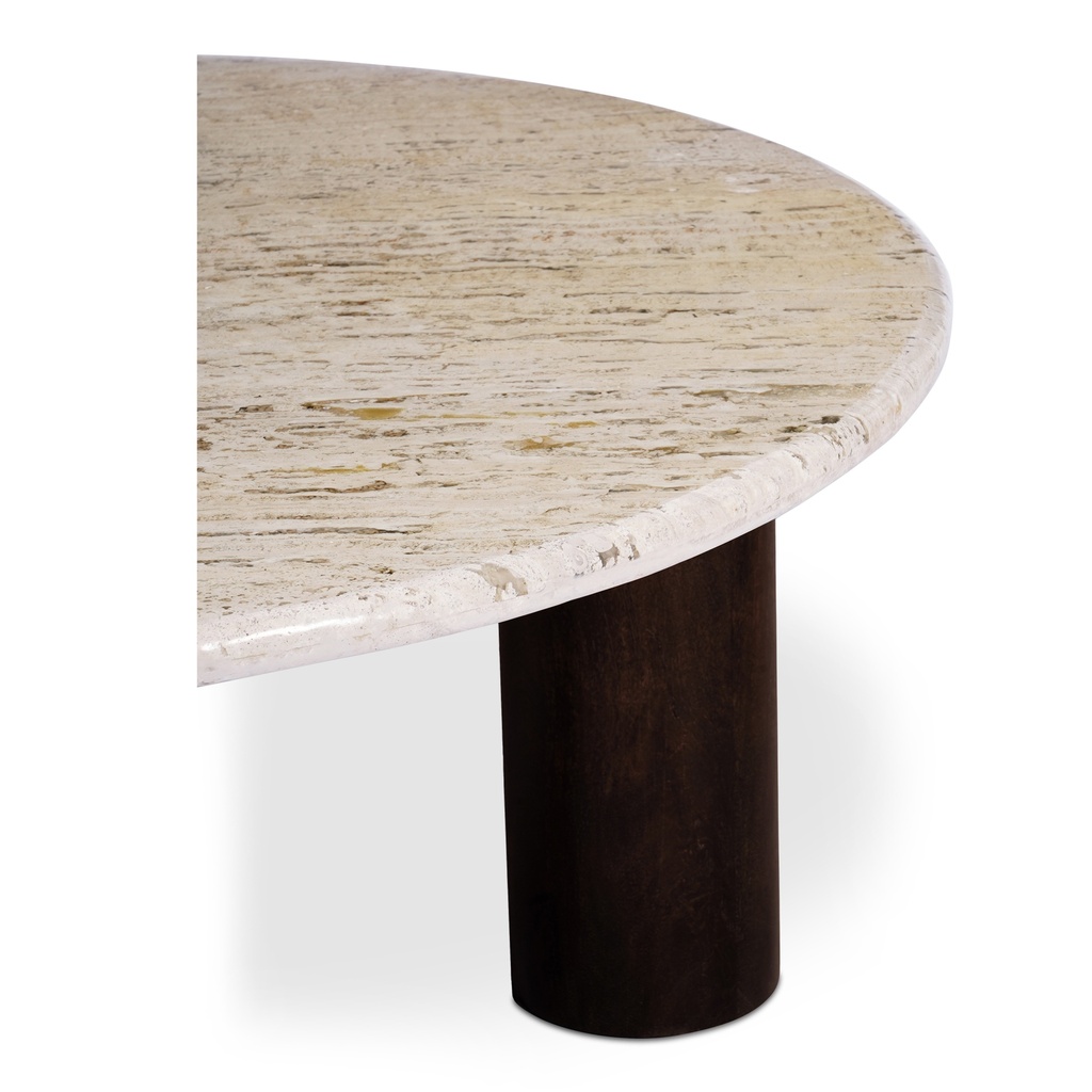 Landon Coffee Table Beige Travertine - 7