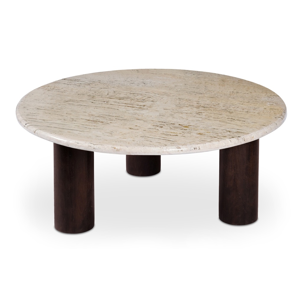 Landon Coffee Table Beige Travertine - 8