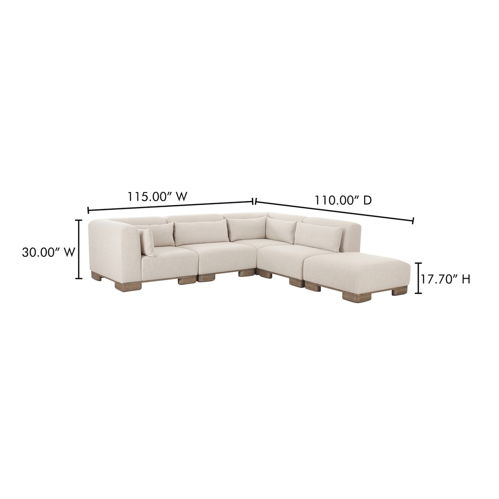 June Dream Modular Sectional Oatmeal - 9