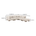 June Dream Modular Sectional Oatmeal - 9
