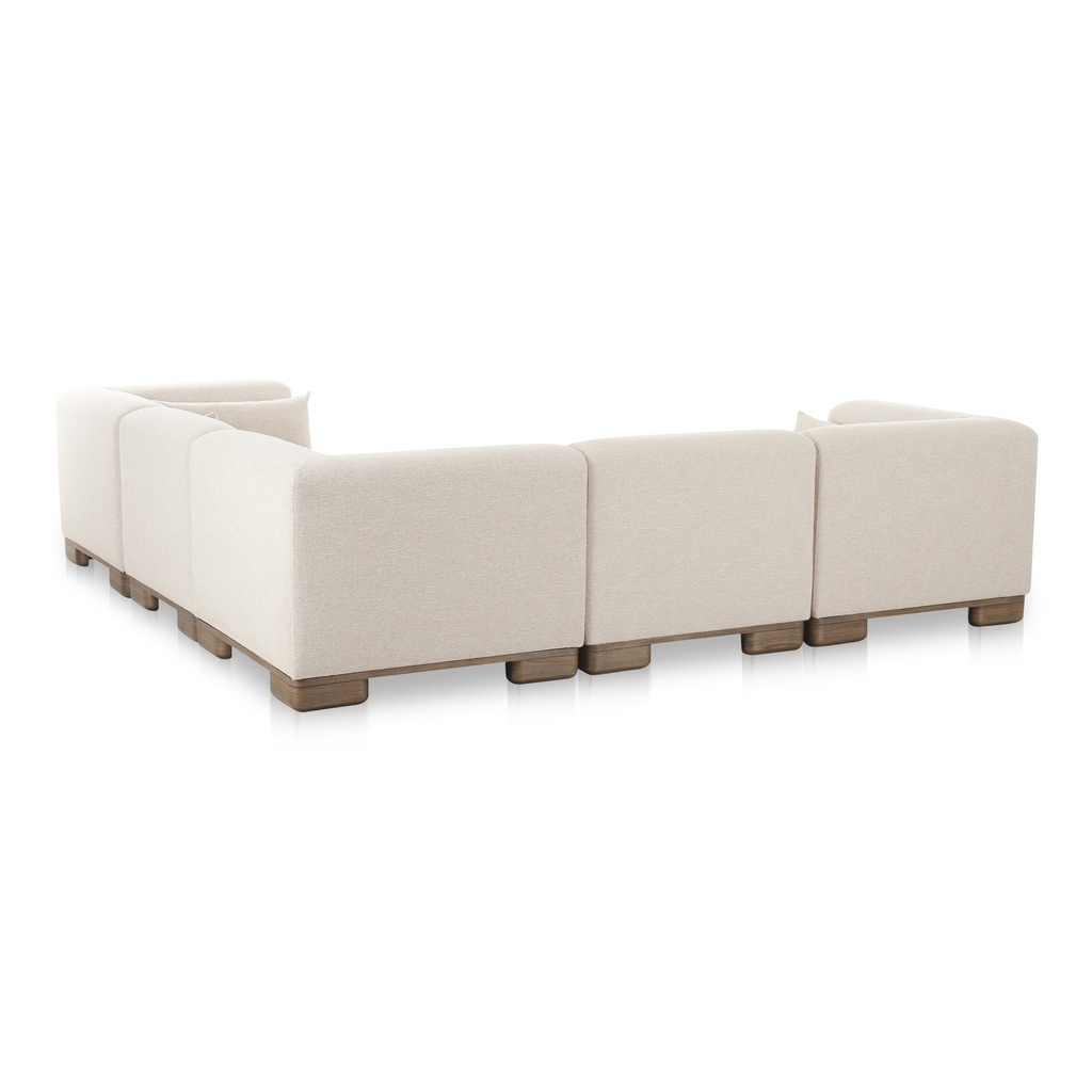 June Classic L-Shaped Modular Sectional Oatmeal - 1