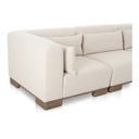 June Classic L-Shaped Modular Sectional Oatmeal - 7