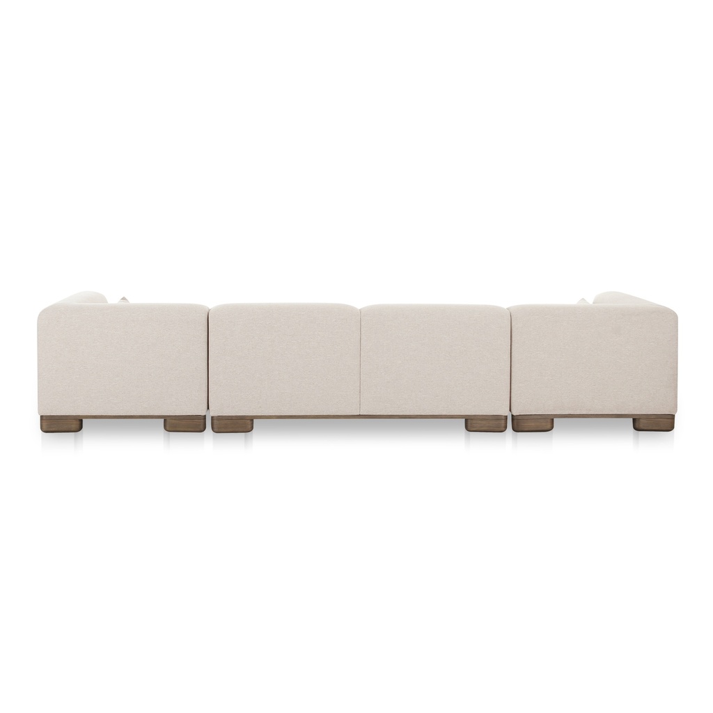 June U Shaped Modular Sectional Oatmeal - 3