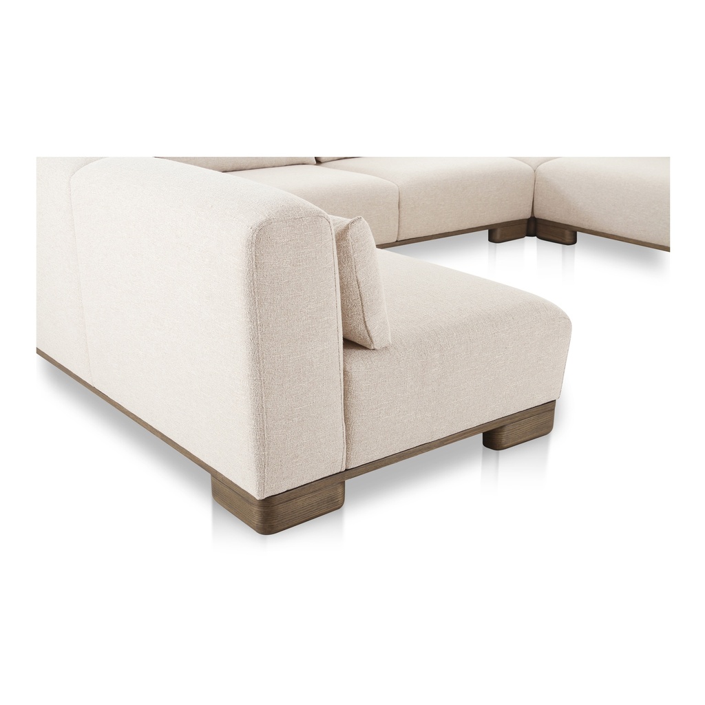 June U Shaped Modular Sectional Oatmeal - 4