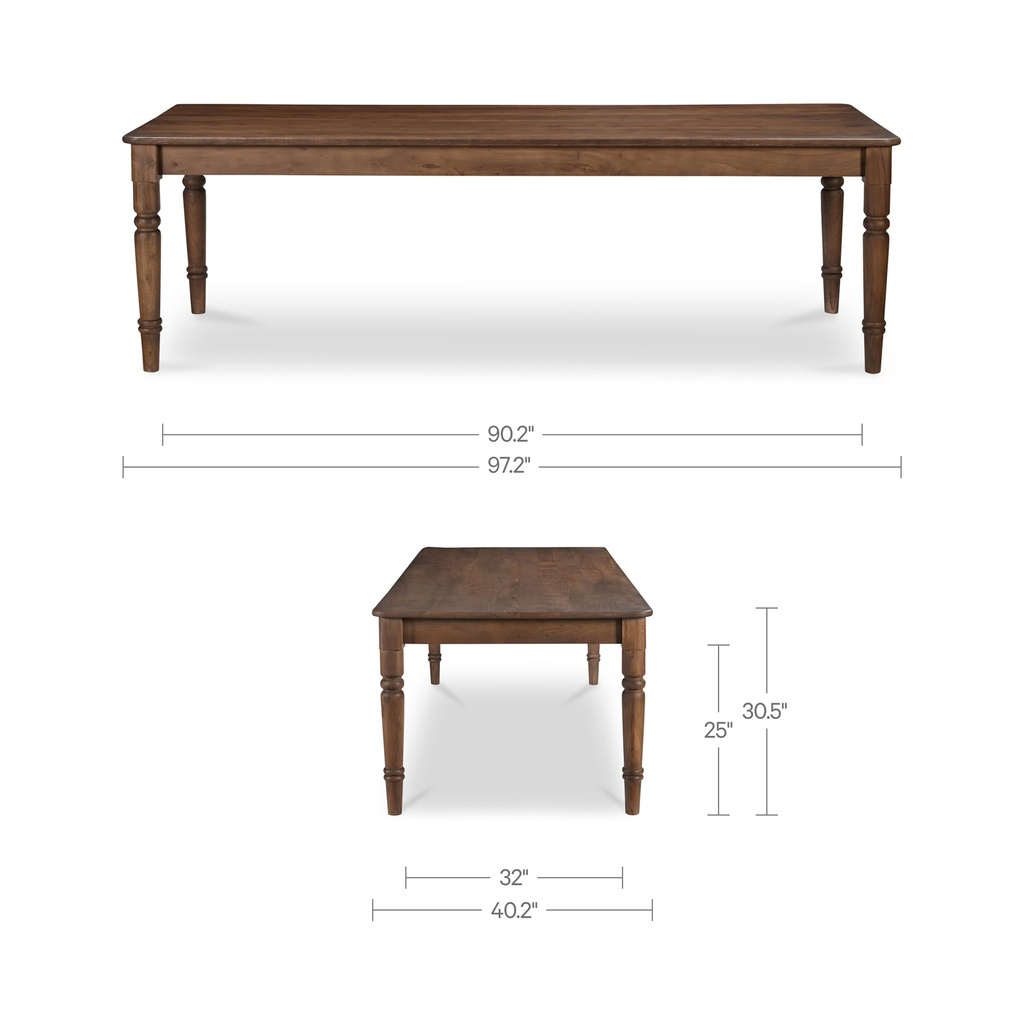 Russet Dining Table Brown - 11