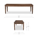 Russet Dining Table Brown - 11