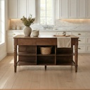 Russet Kitchen Island Brown - 9