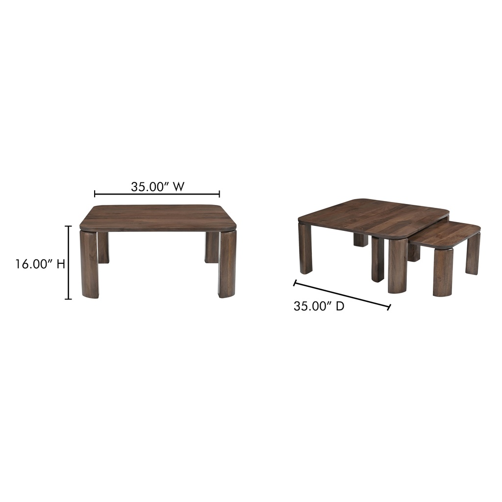 Bailey Nesting Coffee Table Deep Brown - 7
