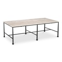 River Coffee Table Botticino Marble - 1