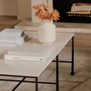 River Coffee Table Botticino Marble - 6