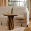 Treccia Side Table Oak - 6