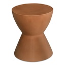 Hourglass Outdoor Stool Terracotta - 1