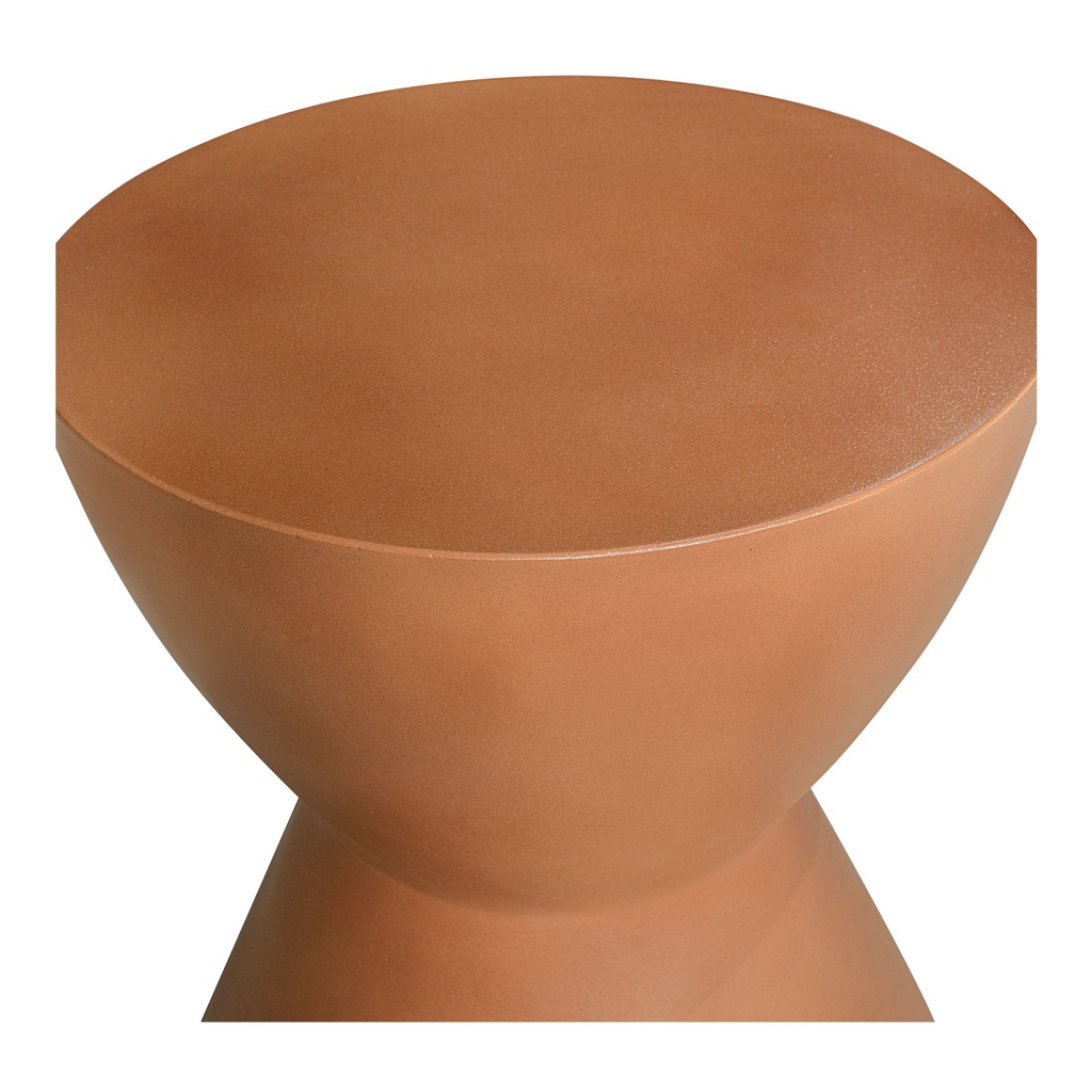 Hourglass Outdoor Stool Terracotta - 2