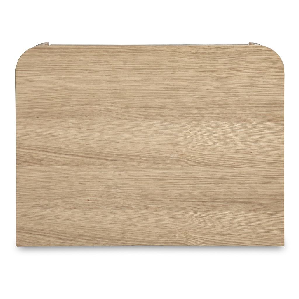 Round Off Tall Nightstand Natural Oak - 6