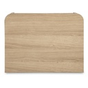 Round Off Tall Nightstand Natural Oak - 6