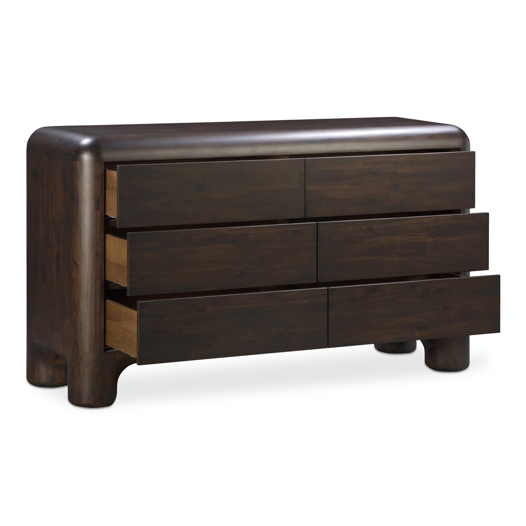 Rowan 6 Drawer Dresser Dark Brown - 5