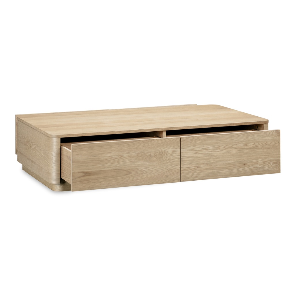 Round Off Coffee Table Natural Oak - 4