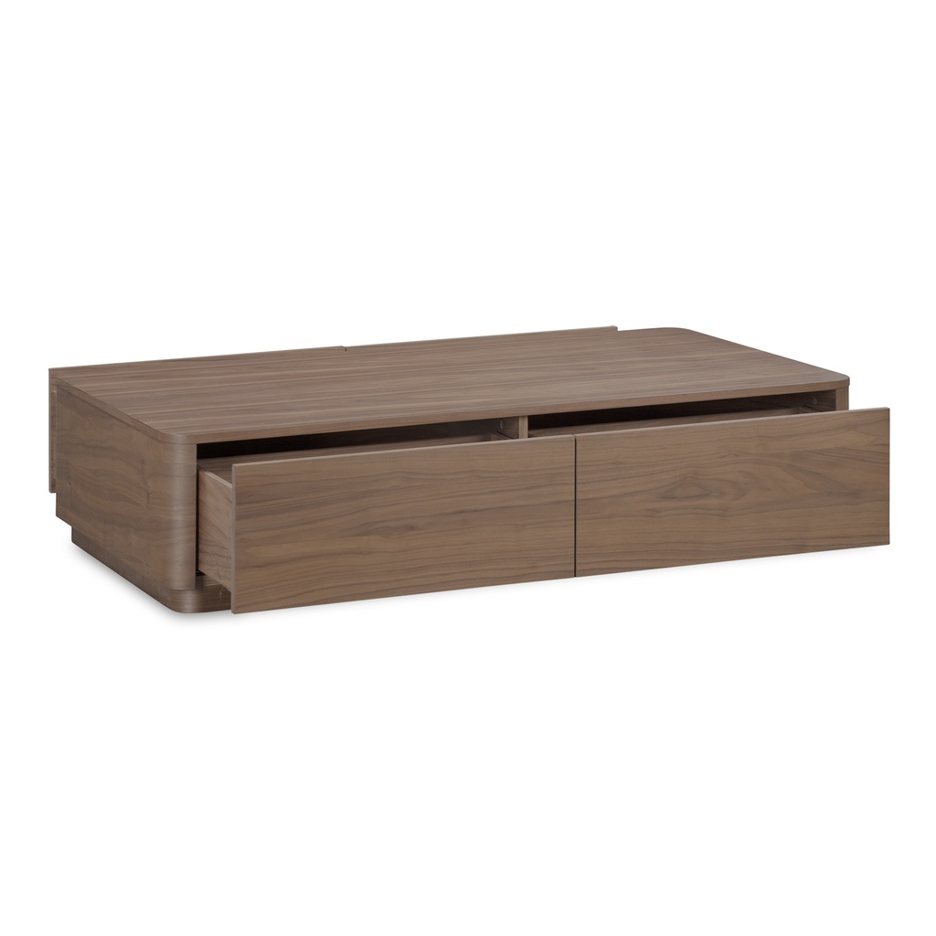 Round Off Coffee Table Walnut Brown - 4