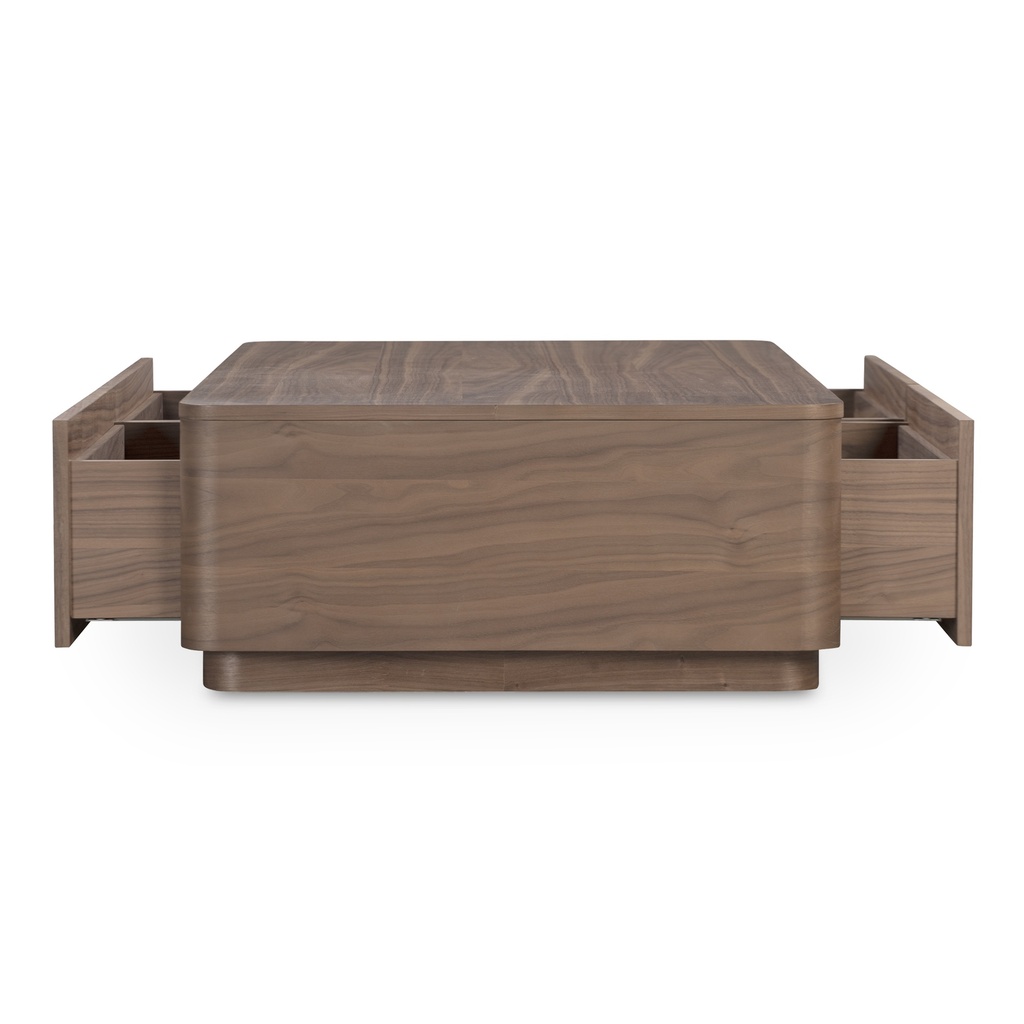 Round Off Coffee Table Walnut Brown - 6