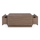 Round Off Coffee Table Walnut Brown - 6