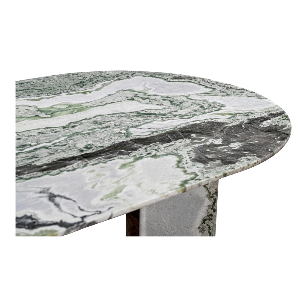 Celia Oval Dining Table Green Onyx Marble - 5