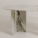 Celia Oval Dining Table Green Onyx Marble - 8